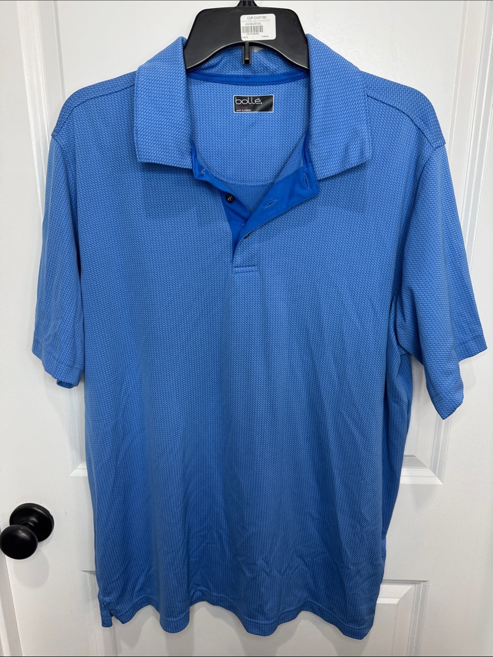 bolle Men's Light Blue Golf Polo